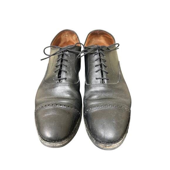 Allen Edmonds US 10 Black Park Avenue Cap Toe Oxford Dress Shoes Office Business